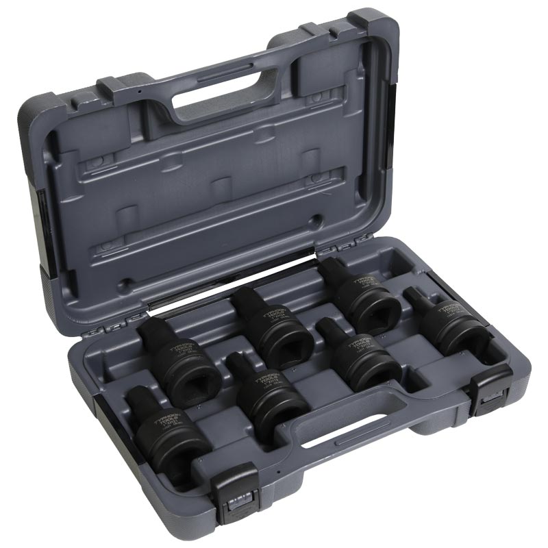 TYPHOON 72614 1" DR 7PC INHEX IMPACT SOCKET SET 14-27MM