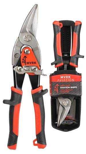 MVRK LEFT CUTTING AVIATION SNIP WITH HOLSTER