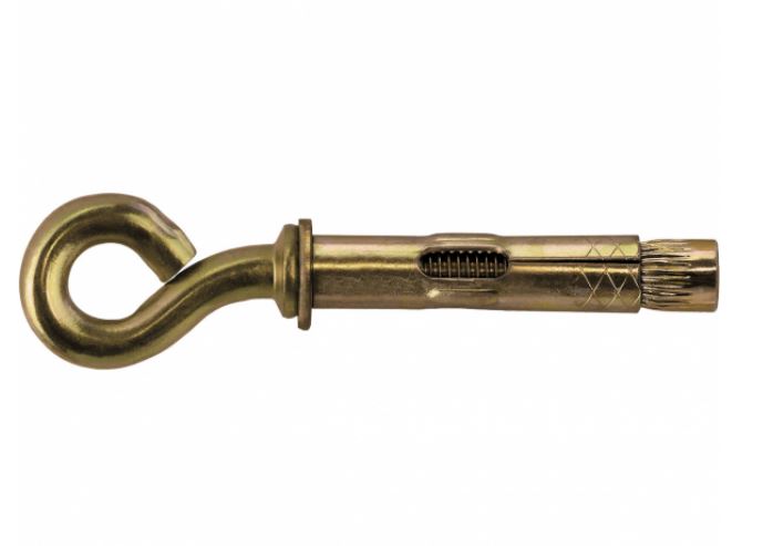 SLEEVE ANCHOR EYE BOLT ZINC YELLOW M8 X 45