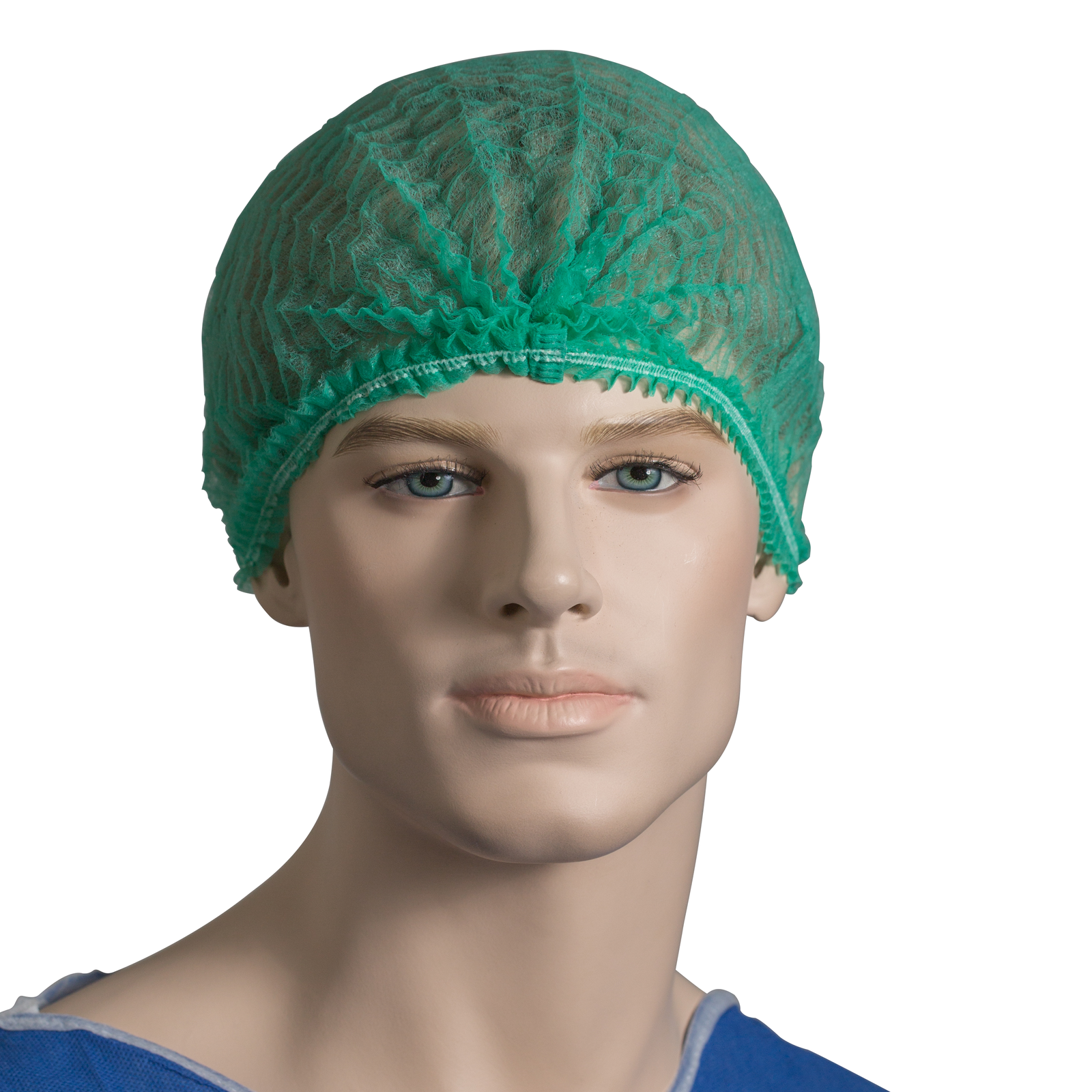 BASTION - POLYPROP CRIMPED BERET 21" GREEN - CARTON/1000