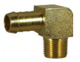 P6 5/16 BARB X 1/4 NPT MALE ELBOW