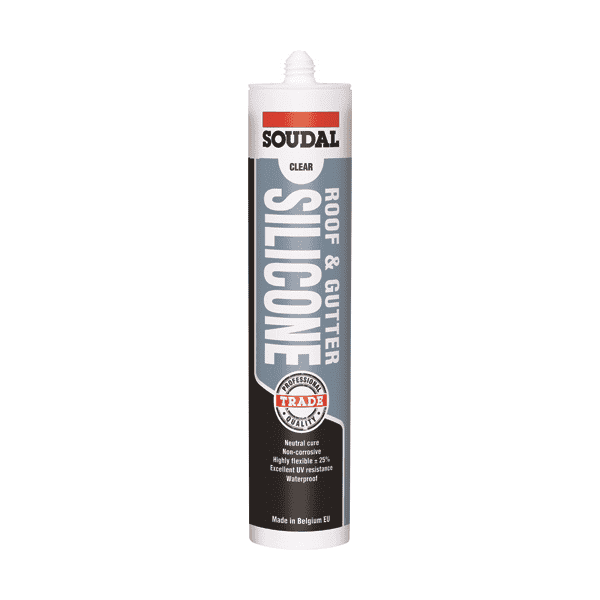 SOUDAL ROOF & GUTTER SILICONE  600ml GREY