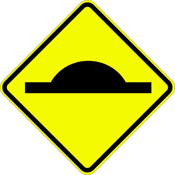 SPEED HUMP SYMBOL 600 X 600 SIGN