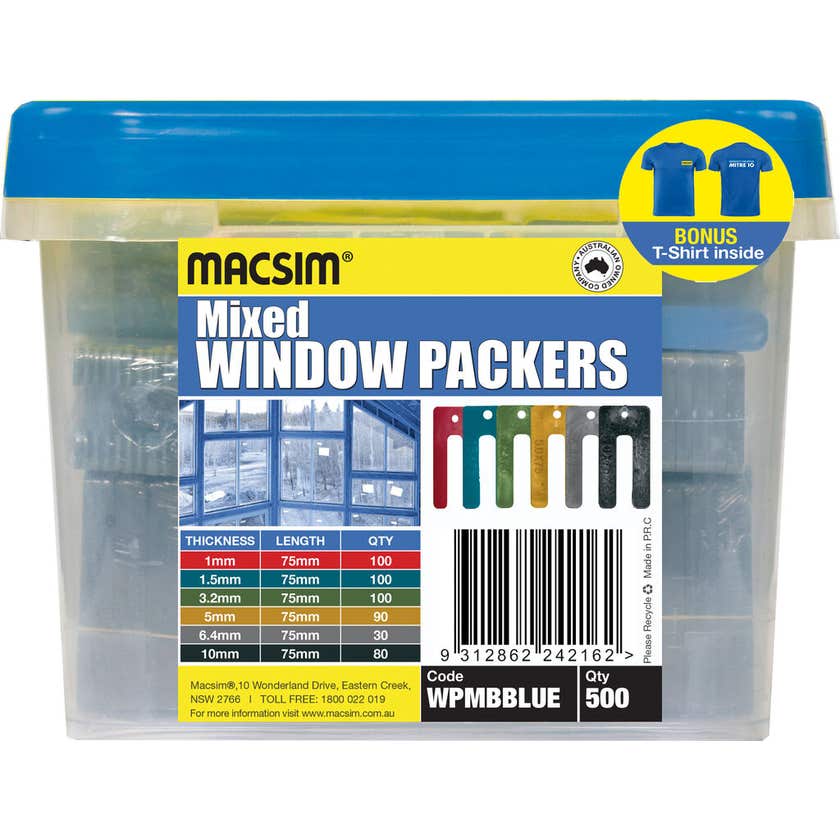 WINDOW PACKER MIX 5 SIZE 75MM (450)