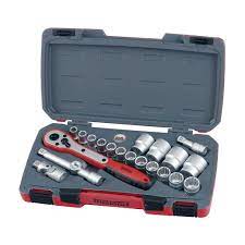 TENG SOCKET SET -1/2 DRIVE 21 PCE METRIC 12 PIONT