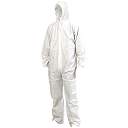 DISPOSABLE COVERALLS WHITE PROVEK