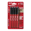 MILWAUKEE INKZALL ULTRAFINE PT MARKER BLACK PK 4