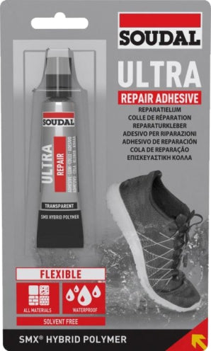 SOUDAL SMX ULTRA REPAIR ADHESIVE  20ml CLEAR