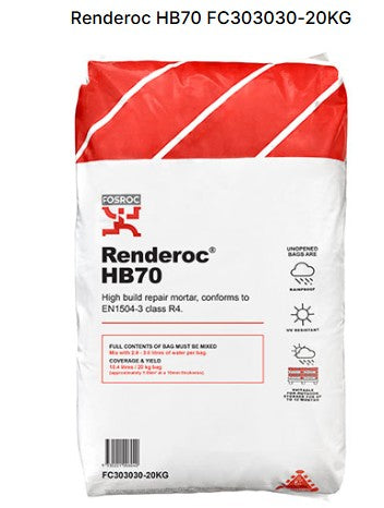 HB70 HI-BUILD REPAIR MORTAR 20KG