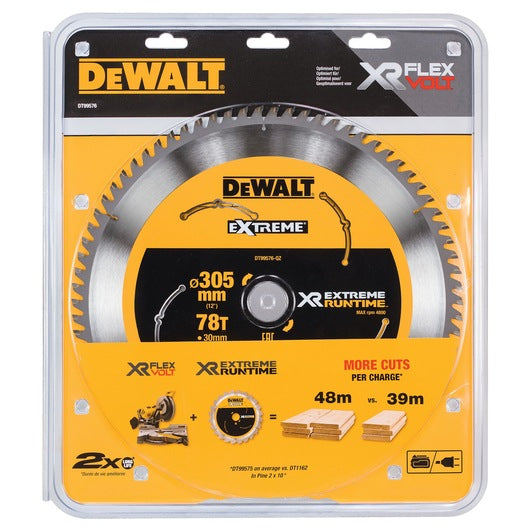 XR FLEXVOLT MITRE SAW BLADE 305 X 30MM X 78T