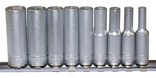 TENG M1407 1/4" DR 9 PC DEEP METRIC SOCKET SET 6PT