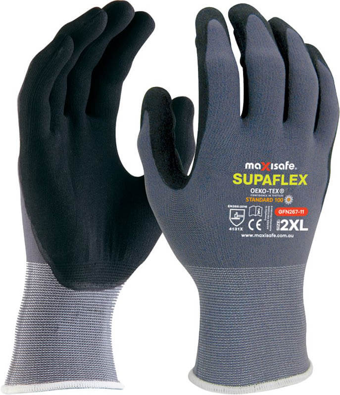 SUPAFLEX' NYLON GLOVE, SUPERFLEX COATING TECHNOLOGY - 2XLARGE