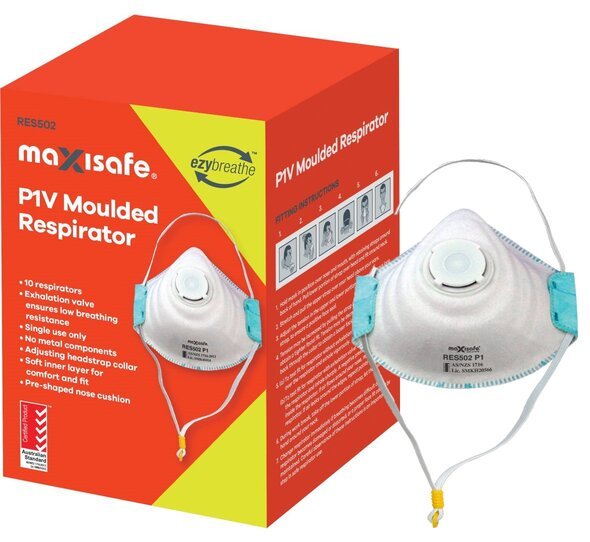 P1 RESPIRATOR WITH VALVE, CARD OF 3