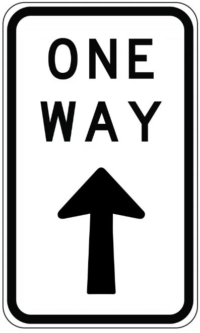 ONE WAY - ALUMINIUM - 450 X 800MM - CL1