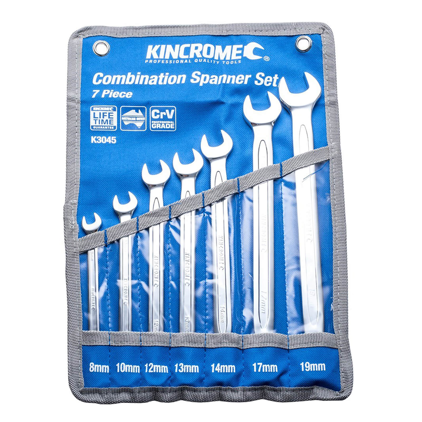 KINCROME K3045 COMBINATION SPANNER SET 7 PIECE METRIC