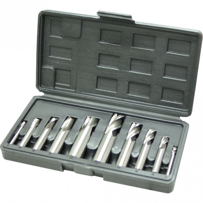 M3301 METRIC HSS SLOT DRILL & ENDMILL SET - 10 PCE 6- 20 MM