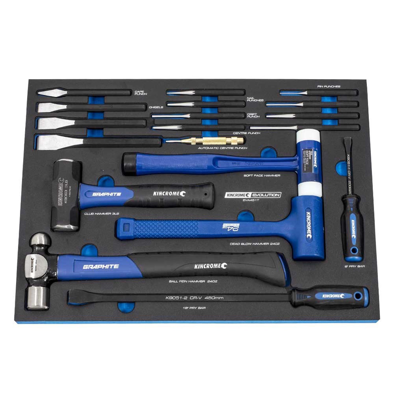 KINCROME  EVA451T EVA TRAY STRIKING & PRYING 19 PIECE
