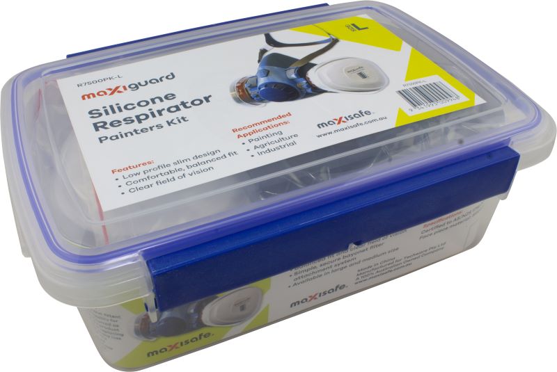 RS01 TPE HALF MASK RESPIRATOR PAINTER'S KIT - MED