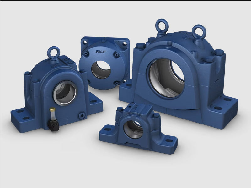 BEARING NBR WHITE THERMOPLASTIC 4 BOLT FLANGE HOUSING W/ END