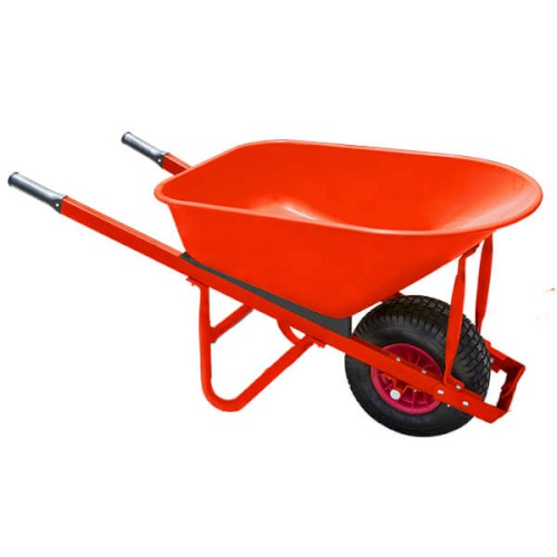 STEEL TRAY WHEELBARROW WIDE PUNCTURE PROOF STEEL WHEEL