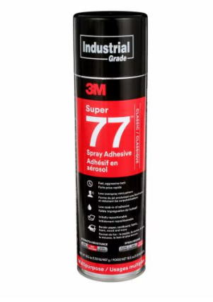 3M™ SUPER 77™ MULTIPURPOSE SPRAY ADHESIVE, CLEAR, 13.2 OZ