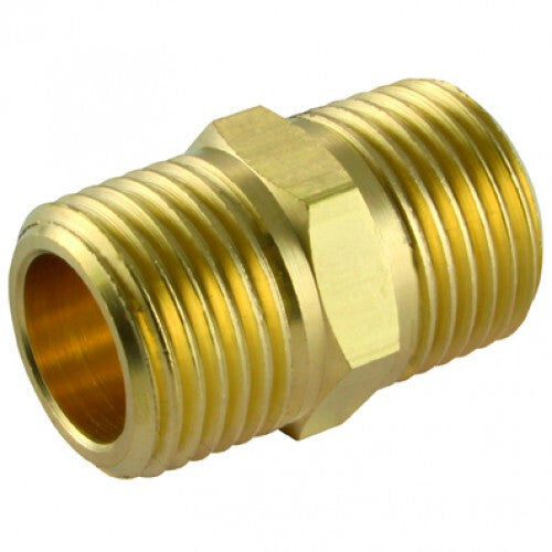 #27 1/4 BSPT X 1/4 NPT HEX NIPPLE