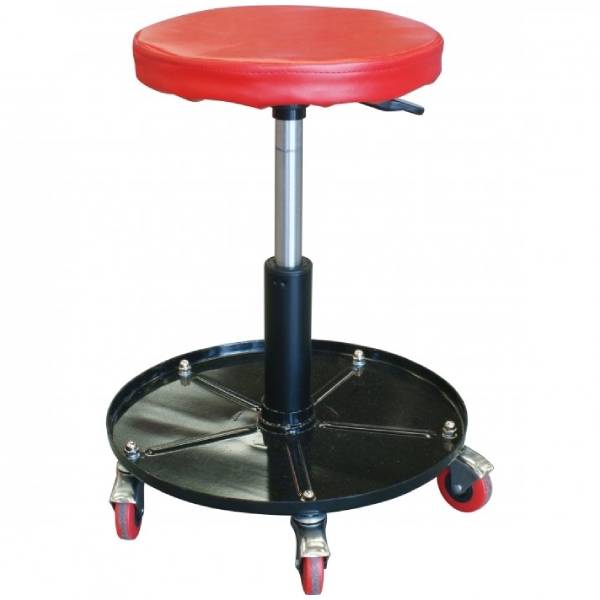 PNEUMATIC ROLLER SEAT - 300MM ROUND PADDED SEAT