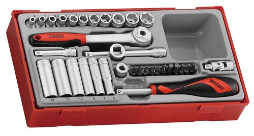 TENG TT1435 35PC 1/4DR SOCKET SET TRAY