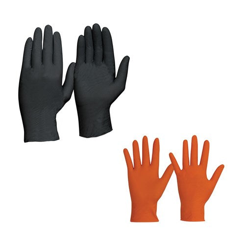 BLACK Extra HDuty Nitrile Glove-100 PK  LARGE MDNPFHD-L