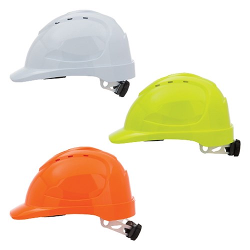 V9 HARD HAT VENTED - FLURO ORANGE