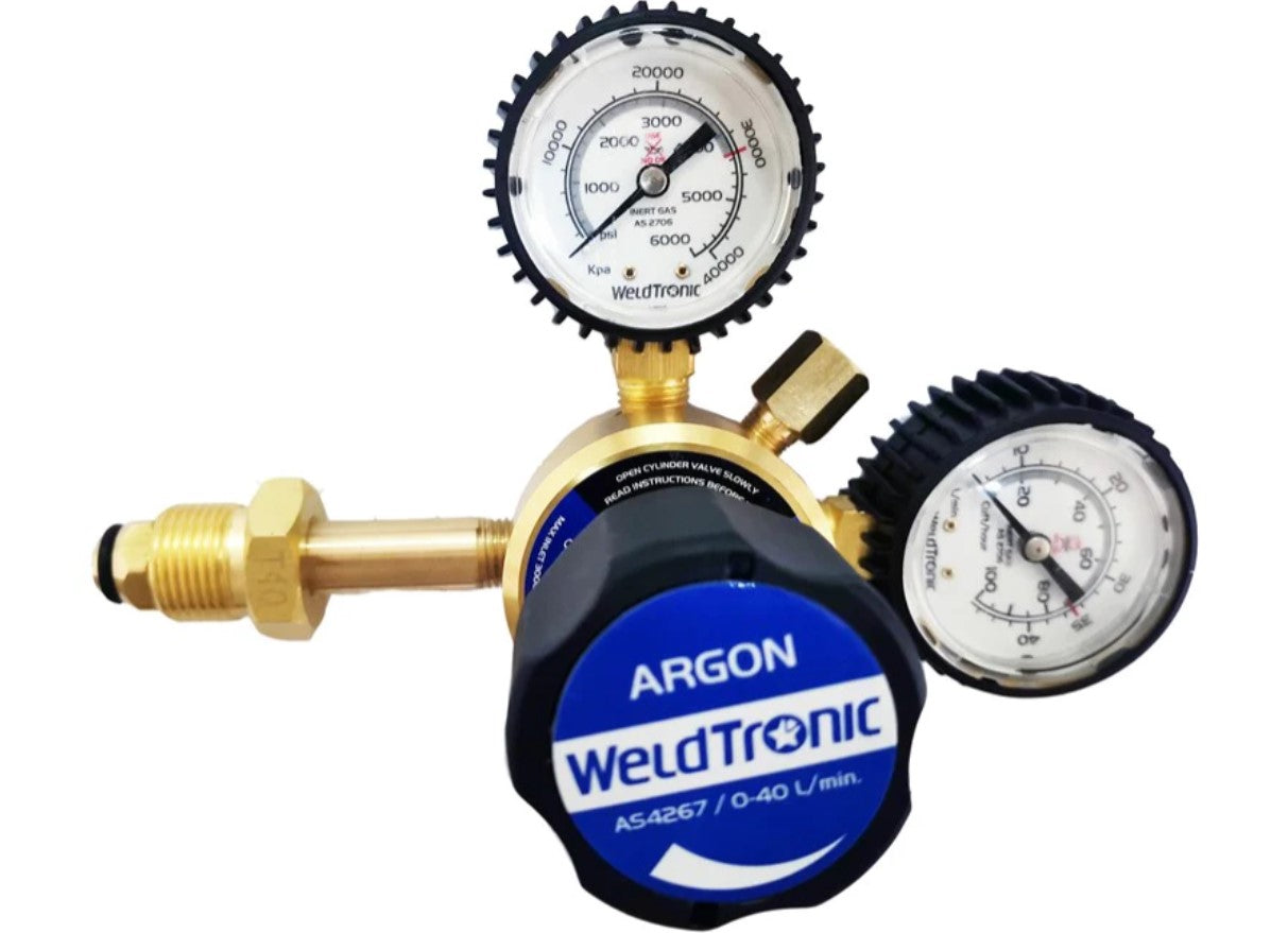 TF200 REGULATOR ARGON/CO2 BS. ENTRY FLOW GAUGE 0-40 L/M