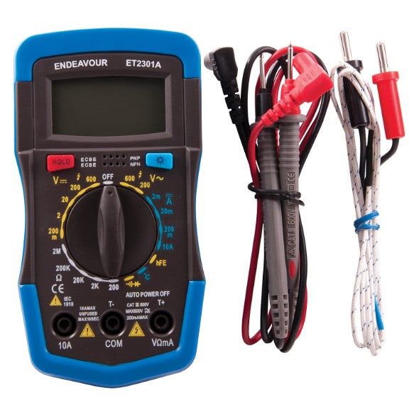 DIGITAL MULTIMETER MANUAL RANGING CAT III 600V