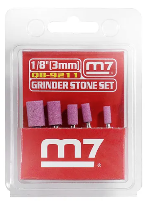 M7 - 5 PIECE GRINDER STONE SET & 1/8 SHANK