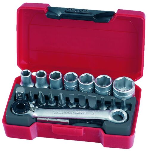 TENG SOCKET SET 1/4 INCH DRIVE 20 PCE