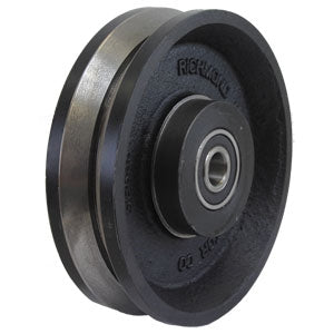 200MM V GROOVE TRACK WHEEL 20MM AXLE DIAMETER (VG839-M20)