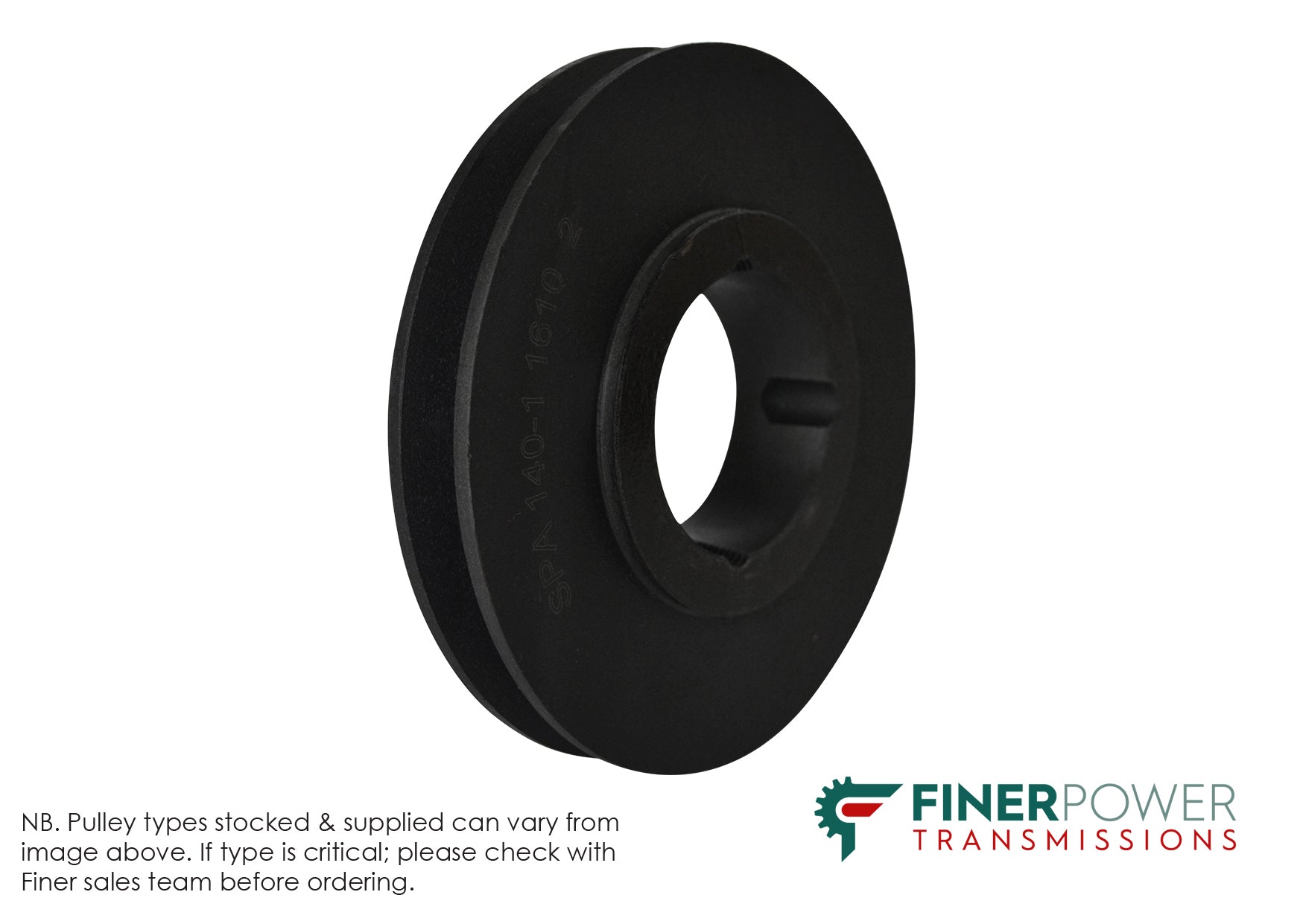 PULLEY TAPERLOCK SPZ112-1 (1610) 1 GROOVE CAST IRON