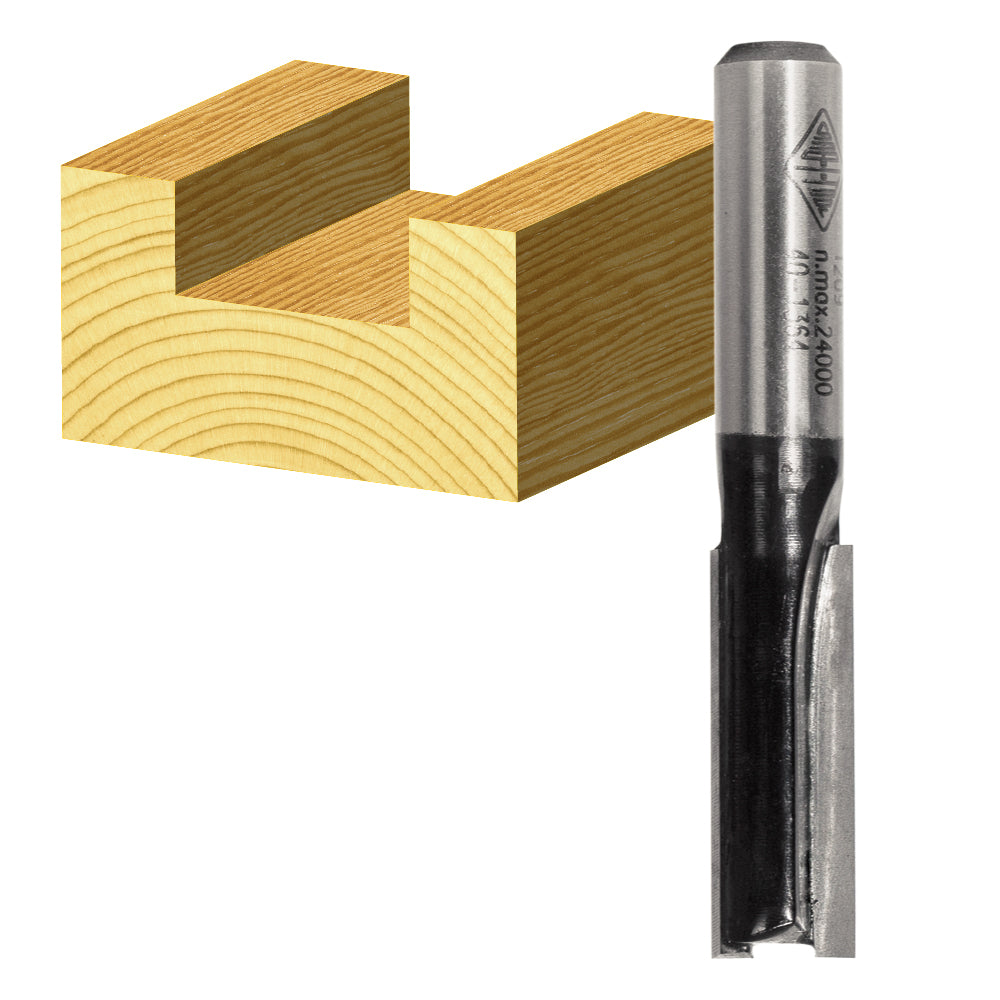 CARBITOOL ROUTER BIT TCT STRAIGHT 25MM DIAMETER 1/4 SHANK