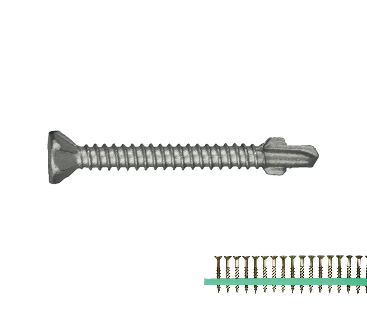 M140 SELF DRILLING C3 WING 10 X 42MM STRIP (RS0158GMSU)