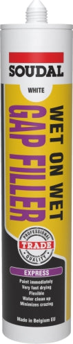 SOUDAL WET ON WET EXPRESS GAP FILLER  300ml WHITE