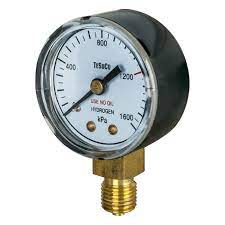 PRESSURE GAUGE NITROGEN 0-1600KPA 1/4 BSPP