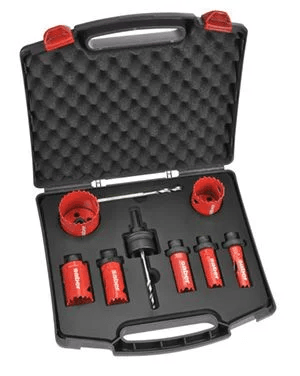 SABER 16-50MM 9 PCE QUICK CHANGE HOLE SAW KIT