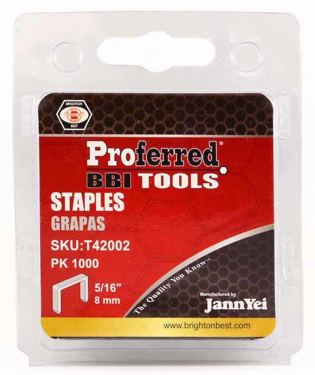 PROFERRED STAPLES 3/8 (10MM) HEIGHT 1000PK