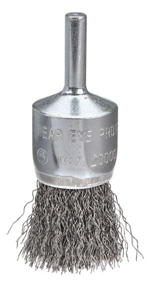 25MM HIGH SPEED CRIMPED WIRE END BRUSH