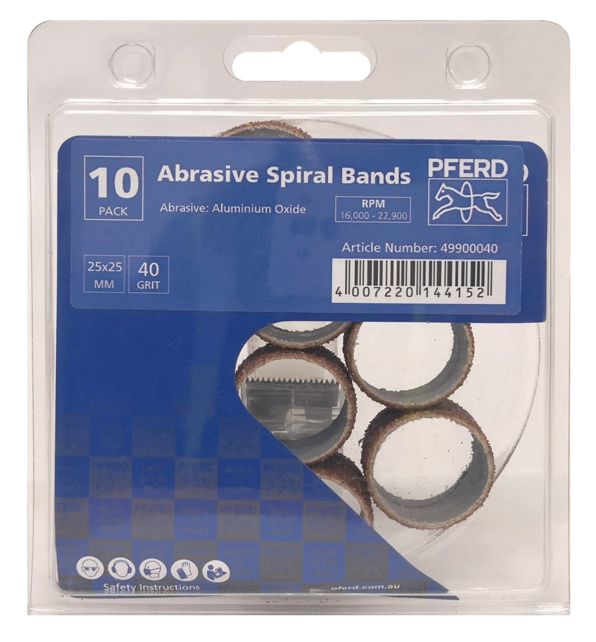 POS KSB2525 ALUOX 40/10 PK. SPIRAL BAND