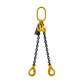 2LEG X 2MTR CHAIN SLING C/W CLEVIS&GRAB GR80