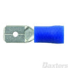 MALE BLADE TERMINALS INSULATED BLUE 6.4 X 0.8MM PACK 100