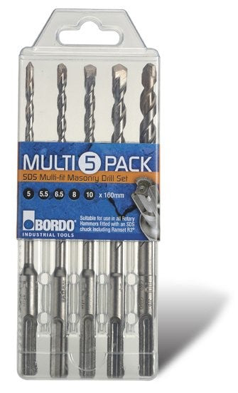 SDS MULIFIT SET 5 PC 160MM OAL