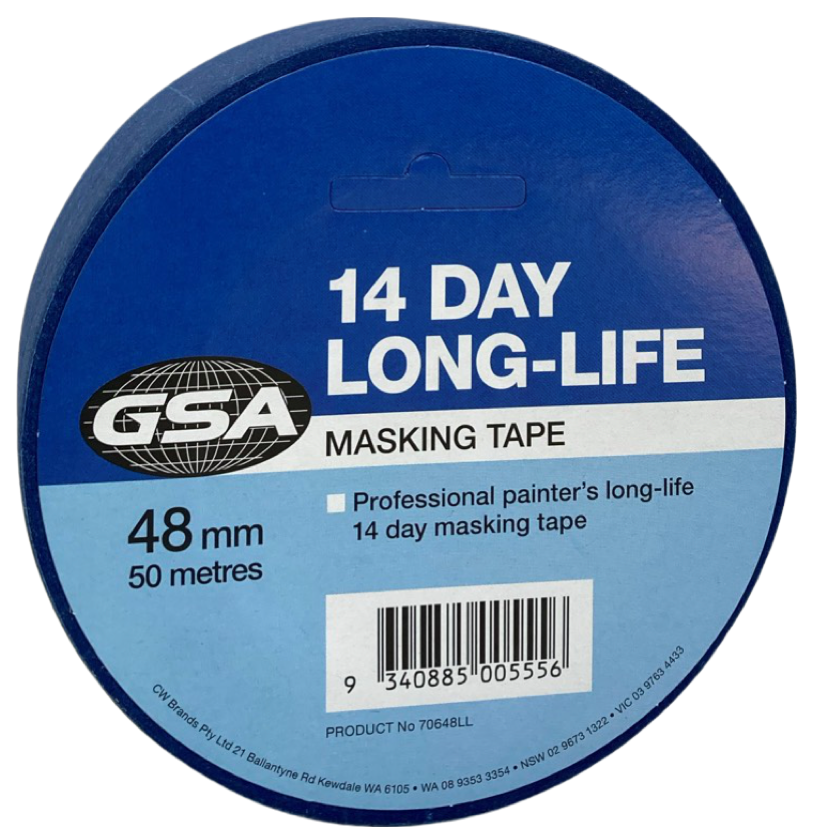 LONG LIFE BLUE MASKING TAPE 48MM X 50MTR