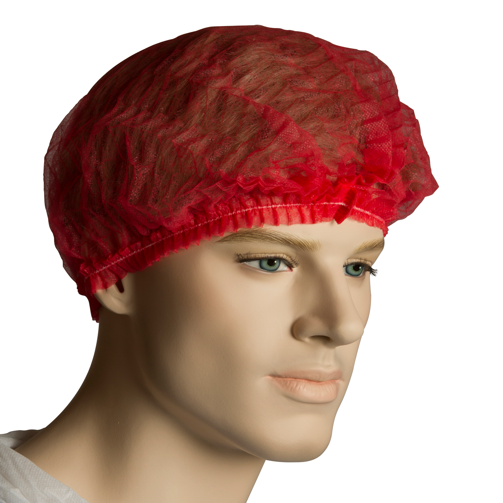 BASTION - POLYPROP CRIMPED BERET 21" RED - CARTON/1000