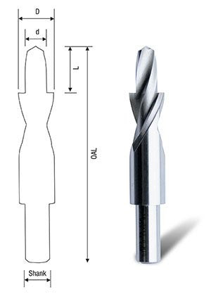 11MM X 6.6MM - COUNTERBORE DRILL